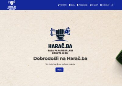 Baza parafiskalnih nameta “Harac.ba”
