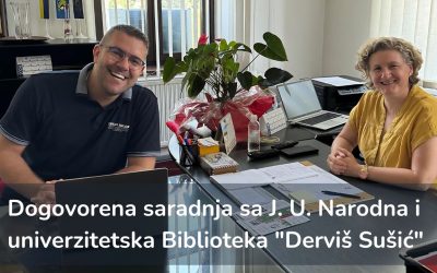 Dogovorena saradnja sa J. U. Narodna i univerzitetska Biblioteka “Derviš Sušić”